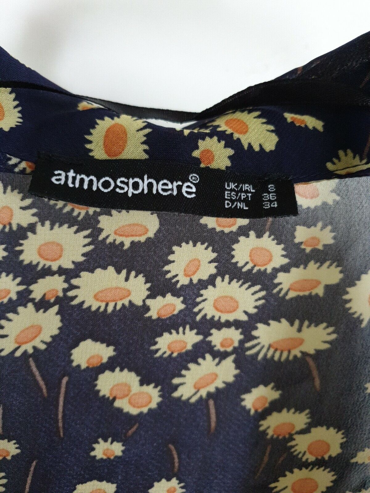 Atmosphere Blue Floral Dress Size 8 Ref Y11