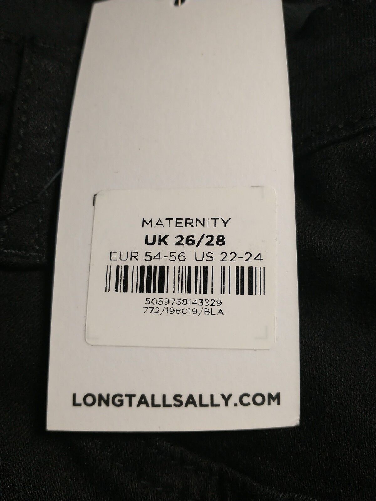 LTS Tall Maternity Black Stretch Jenny Jeggings Size 26/28 **** V83