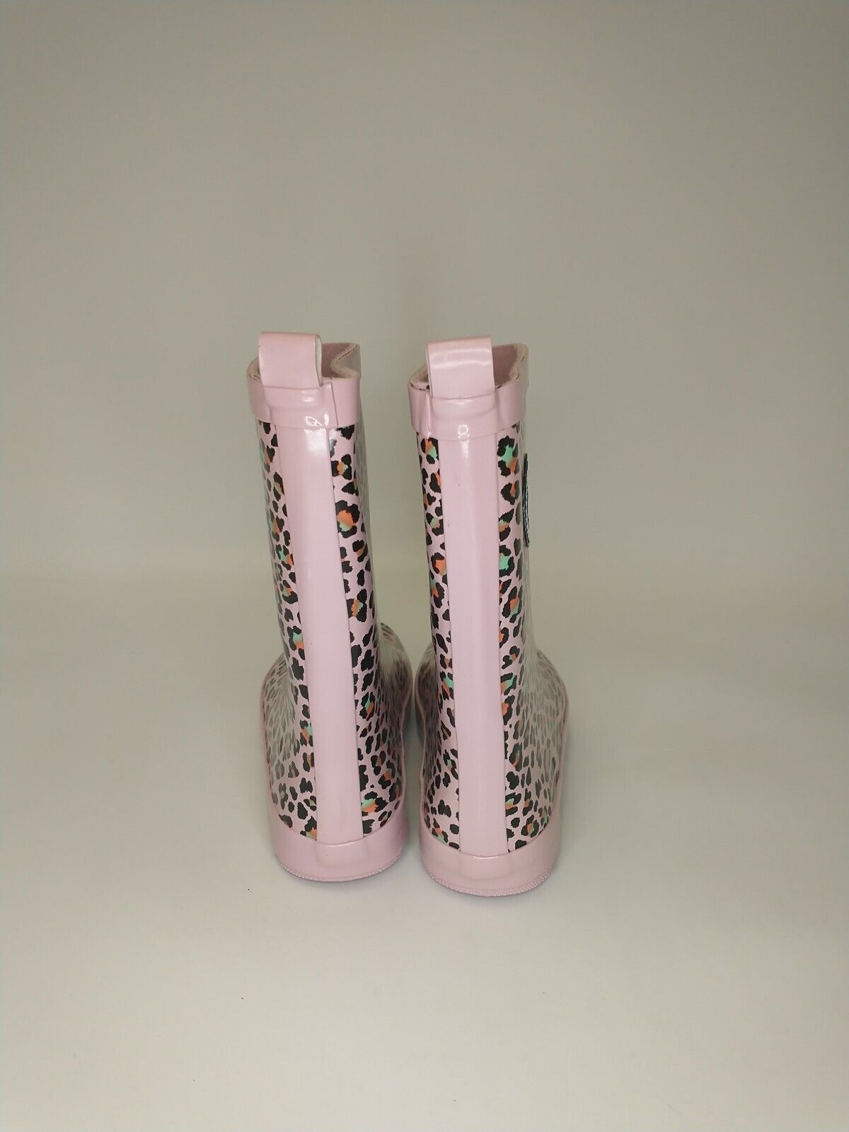 Hype Girls Animal Print Pink Wellies UK 13/1 ****VS2