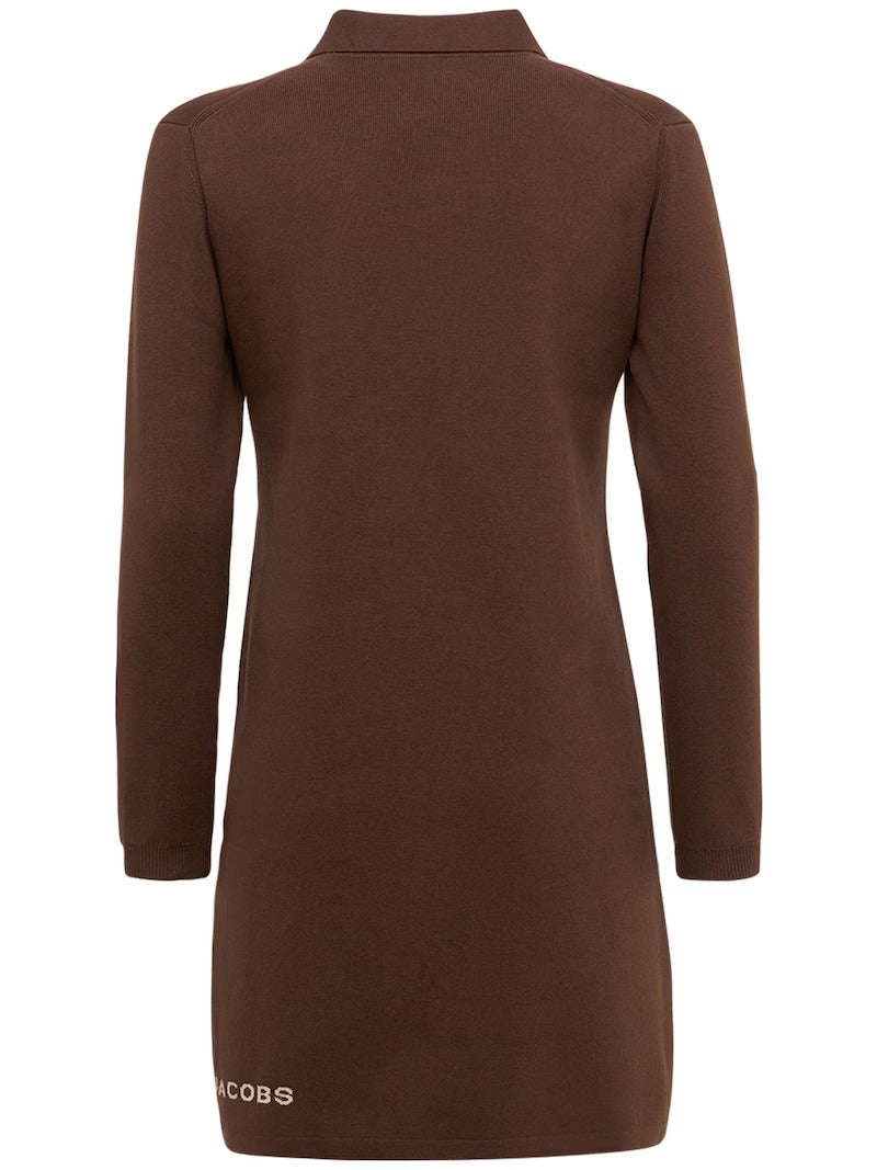 Marc Jacobs The 3/4 Tennis cotton blend dress. Brown. UK M/10. ****V76