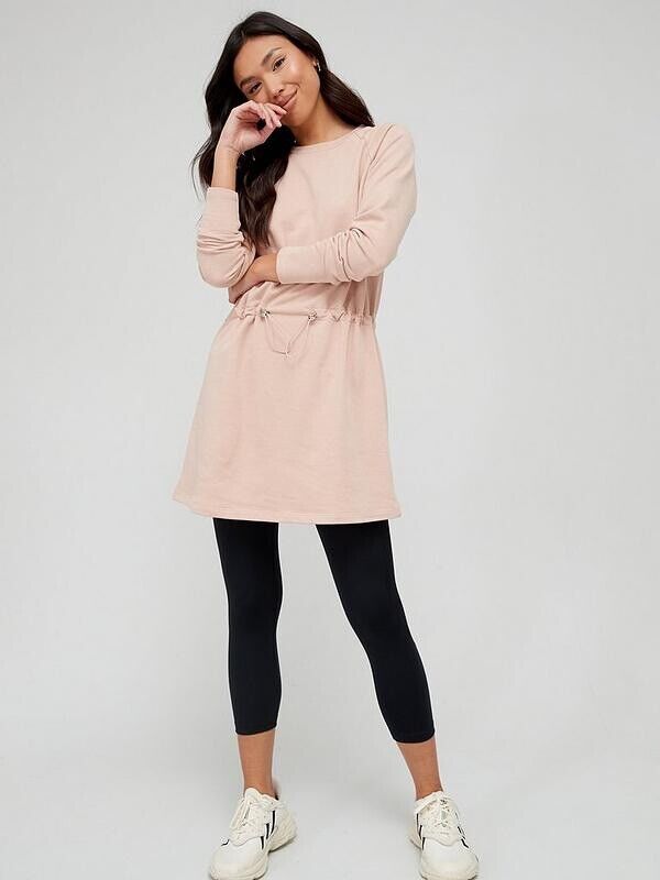 Womens Drawstring Longline Jumper - Nude. UK 10 **** Ref V454