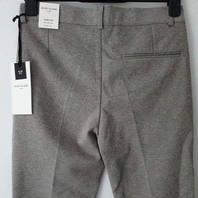 River Island Slim Fit Beige Light Smart Trousers W28/L32****Ref V385