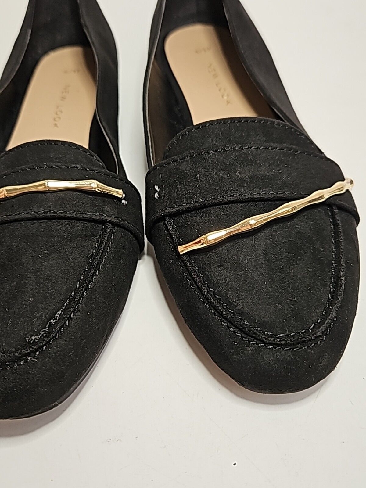 New Look Black Kamboo Loafers Size 4 **** VS3