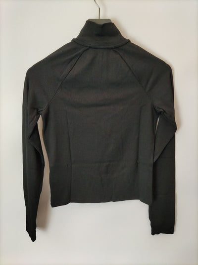 Tommy Jeans Slim Technical Quarter Zip Top. Black. Size XS. ****V166