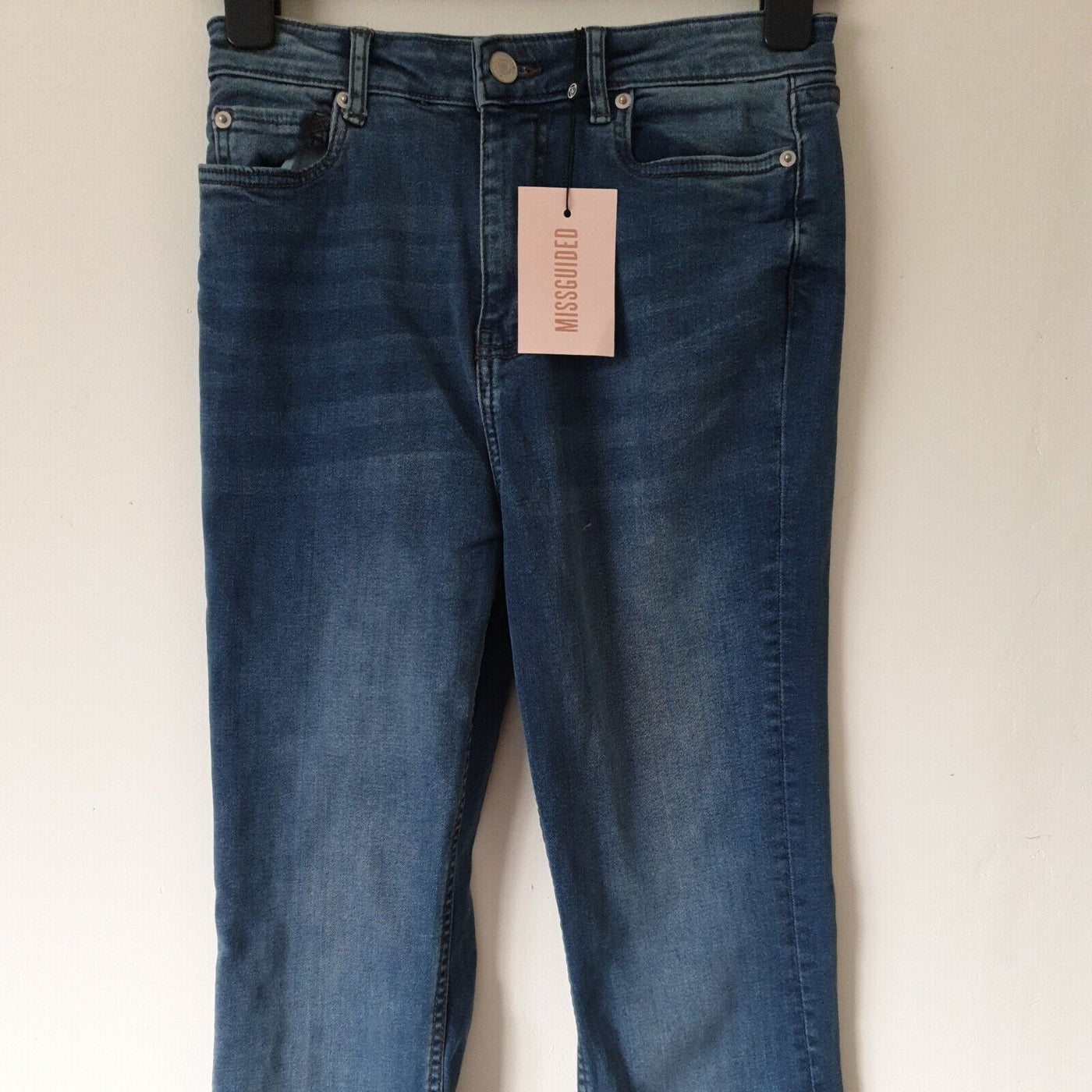 Missguided Blue Flared Denim Jeans Uk6****Ref V106