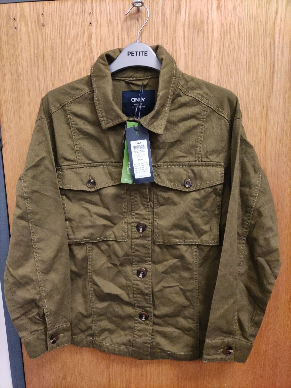 Only Utility Jacket Petit. Green. UK Size M. Ref A9