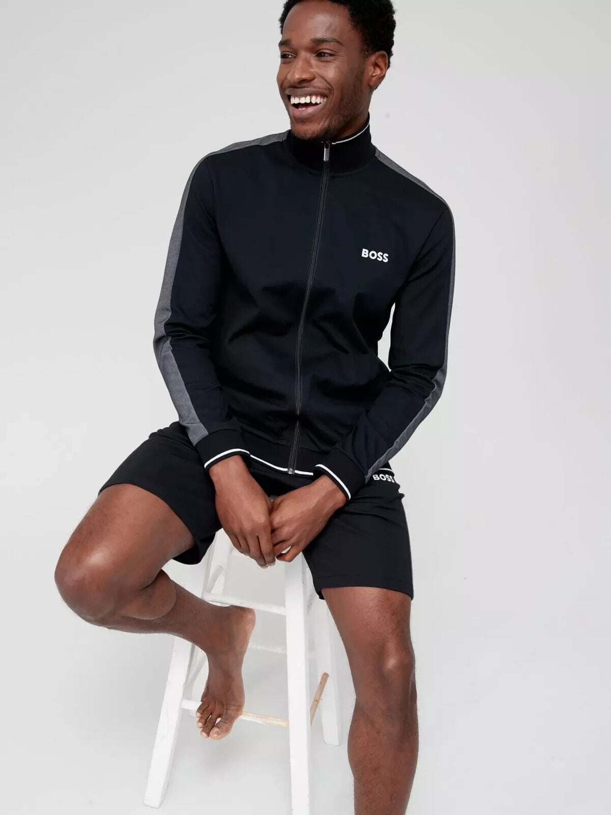 BOSS Tracksuit Funnel Neck Jacket - Black. UK S. ****V474