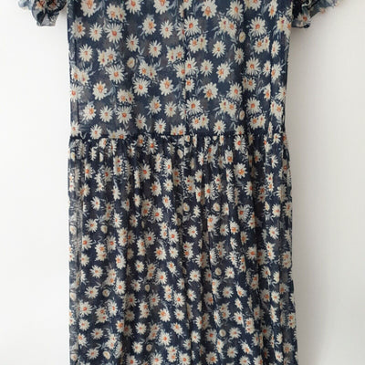 River Island Daisy Mesh Smock Daywear Dress Size 6****Ref V52