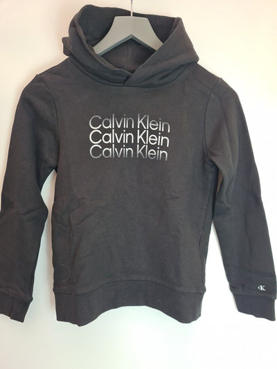 Calvin Klein Boys Logo Hoodie Black 10yrs **** V32
