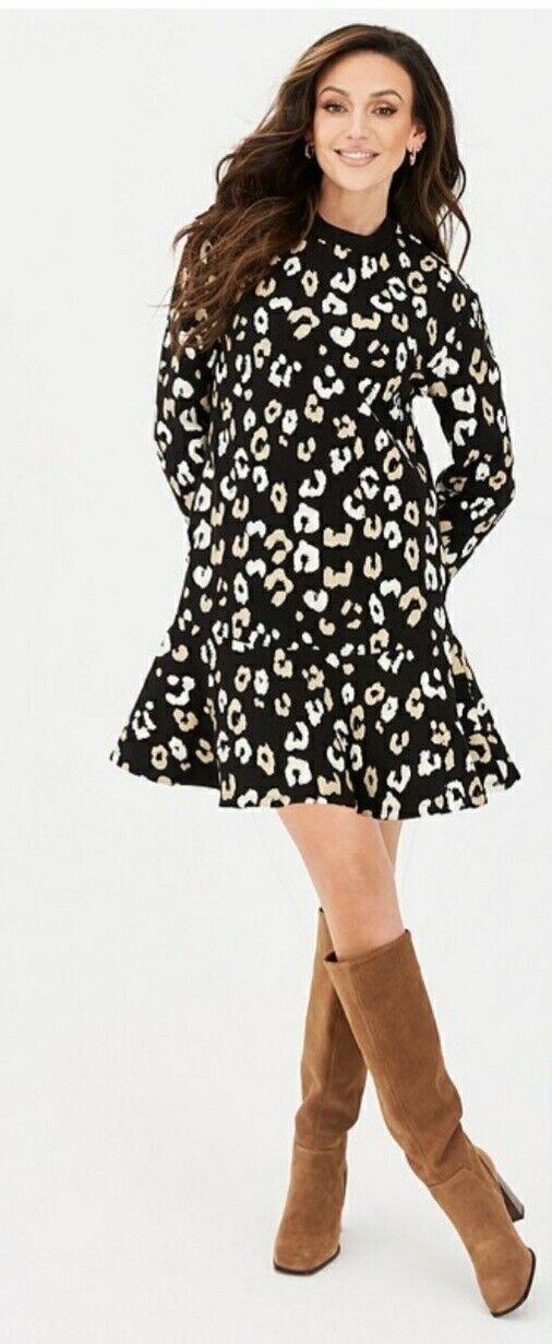 Michelle Keegan Animal Print Jumper Dress Size S****Ref V438 Big_Stock_Clearance Michelle Keegan Animal Print Jumper Dress Size S****Ref V438 Big_Stock_Clearance