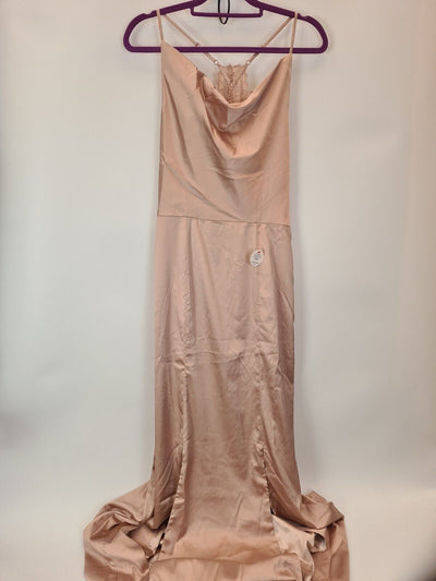 Chi Chi Trey Bridesmaid Dress - Champagne. Size 14 **** V522