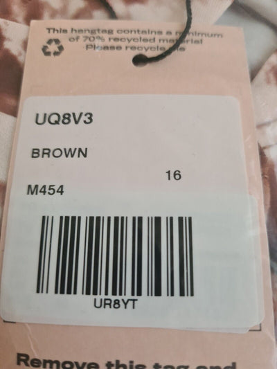 Missguided Brown Shirt Dress Size 16 ****Ref V148
