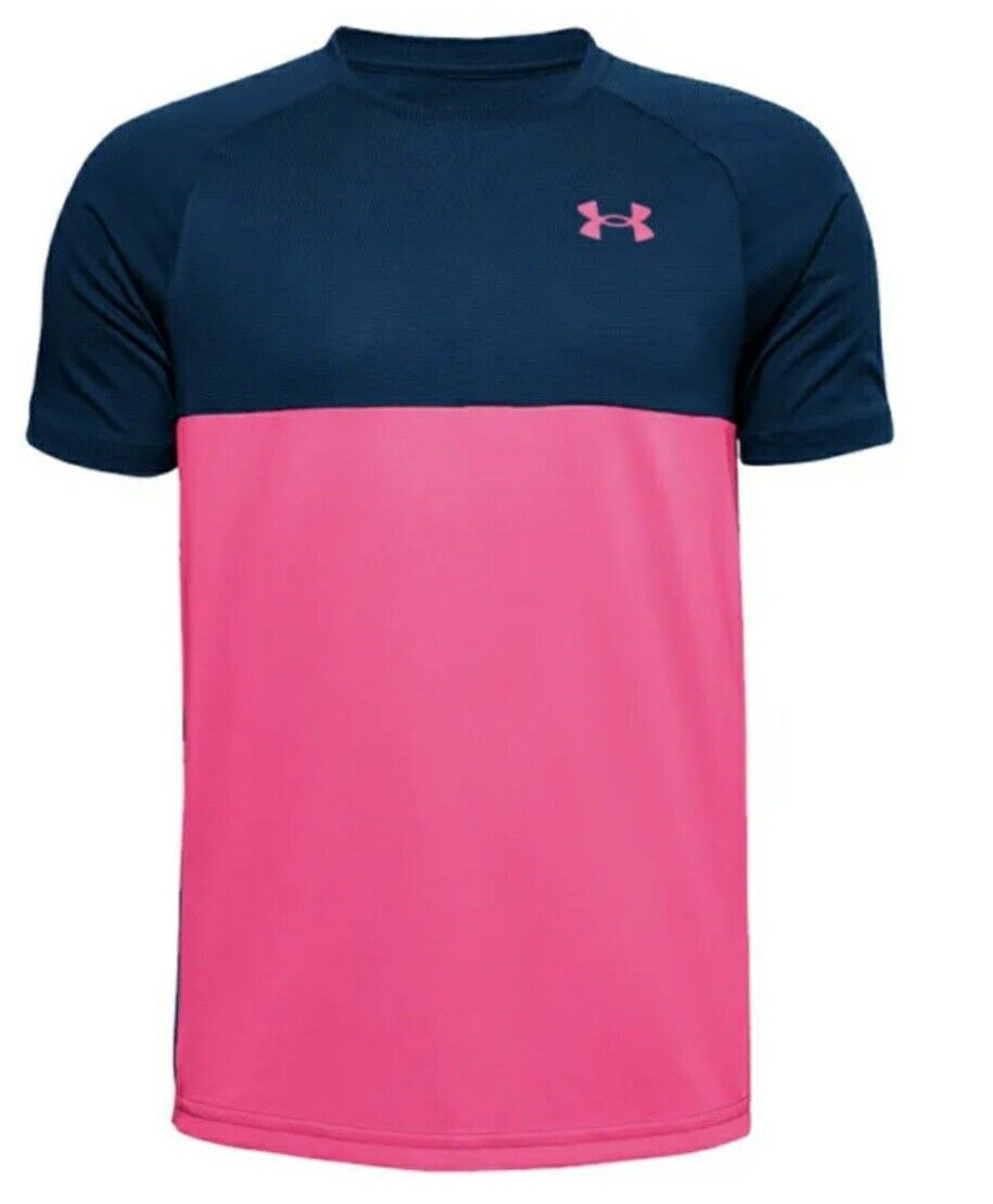 Under Armour Boys Blue/Pink Tshirt Size 13yrs****Ref V535