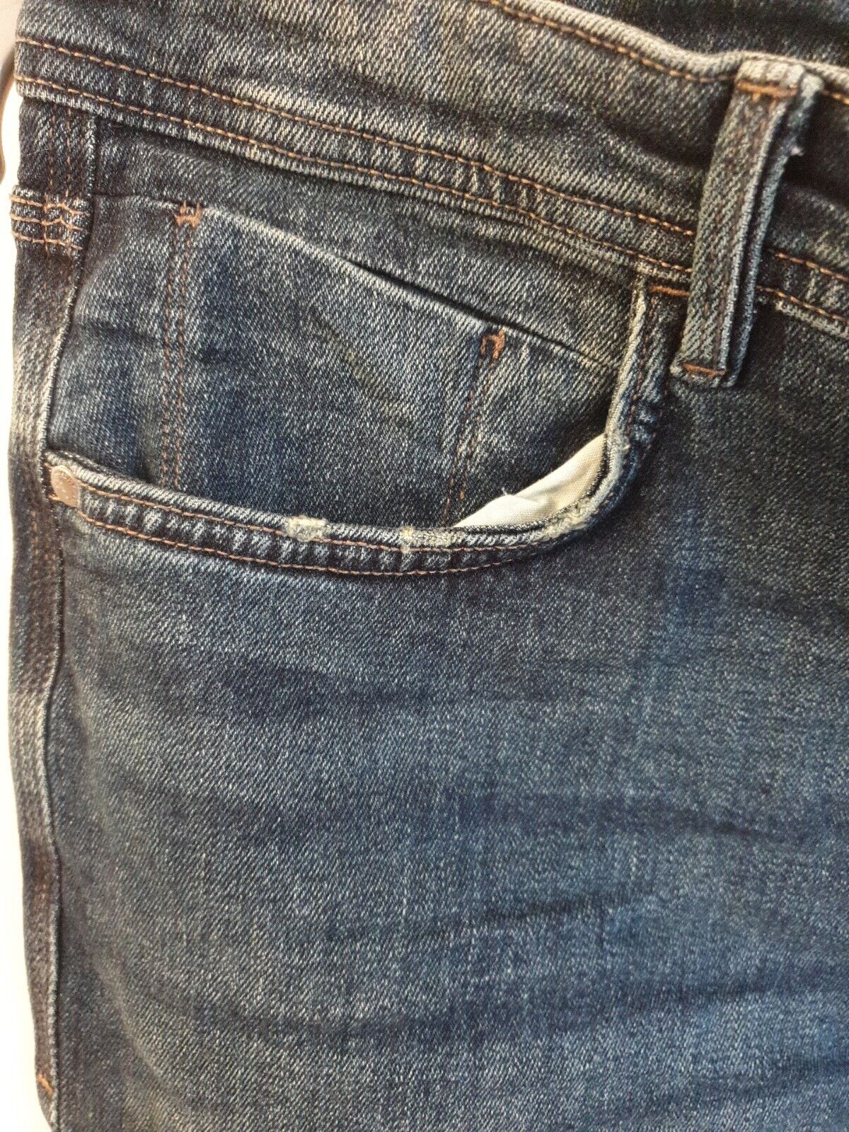 Mens Jeans Skinny Fit- Dark Wash. Uk 38S