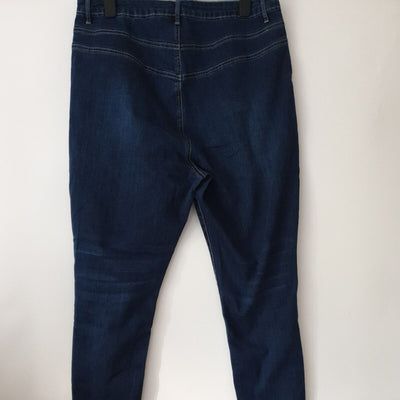 Missguided Plus Blue Jeans Sinner W Seam Detail Uk20****Ref V42