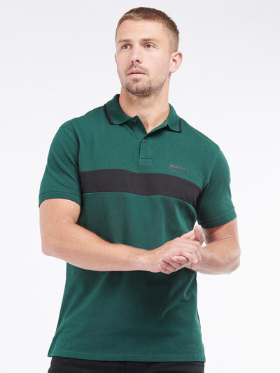 Barbour Block Stripe Polo T-shirt Size Small ****Ref V394
