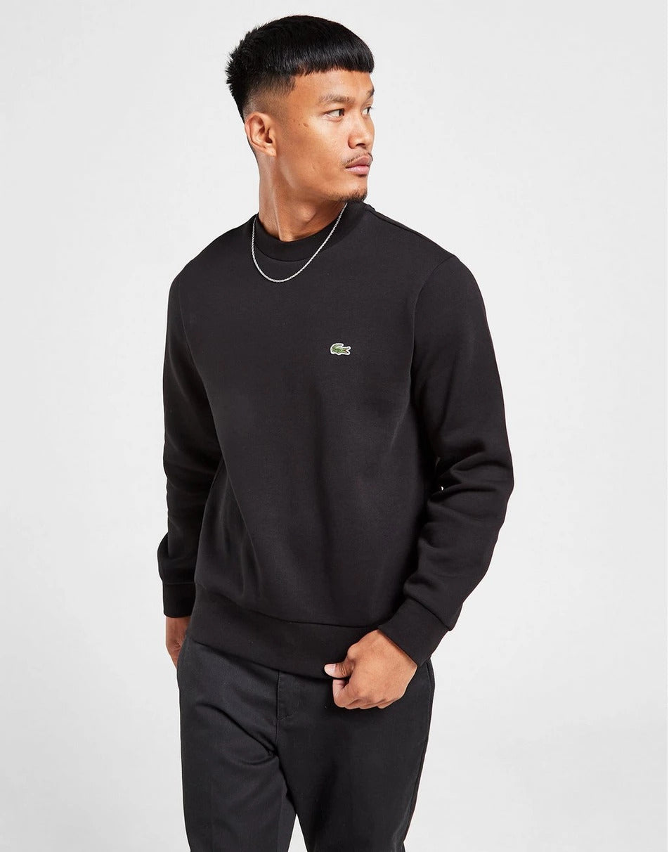 Lacoste Sport Crew Sweatshirt Black Size 4 ( M ) ****V523