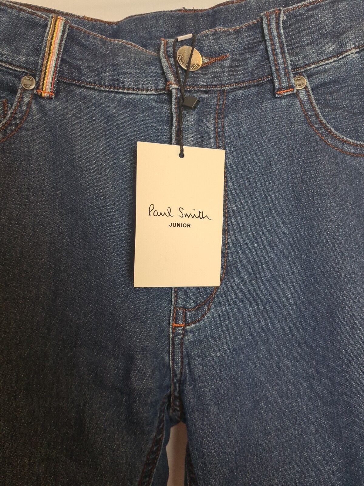 Paul Smith Junior Slim Fit Jeans With Stripe Detail Size 14 Years **** V230