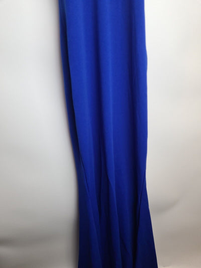 Missguided Crepe Blue Halterneck Maxi Dress Size 10 **** V112