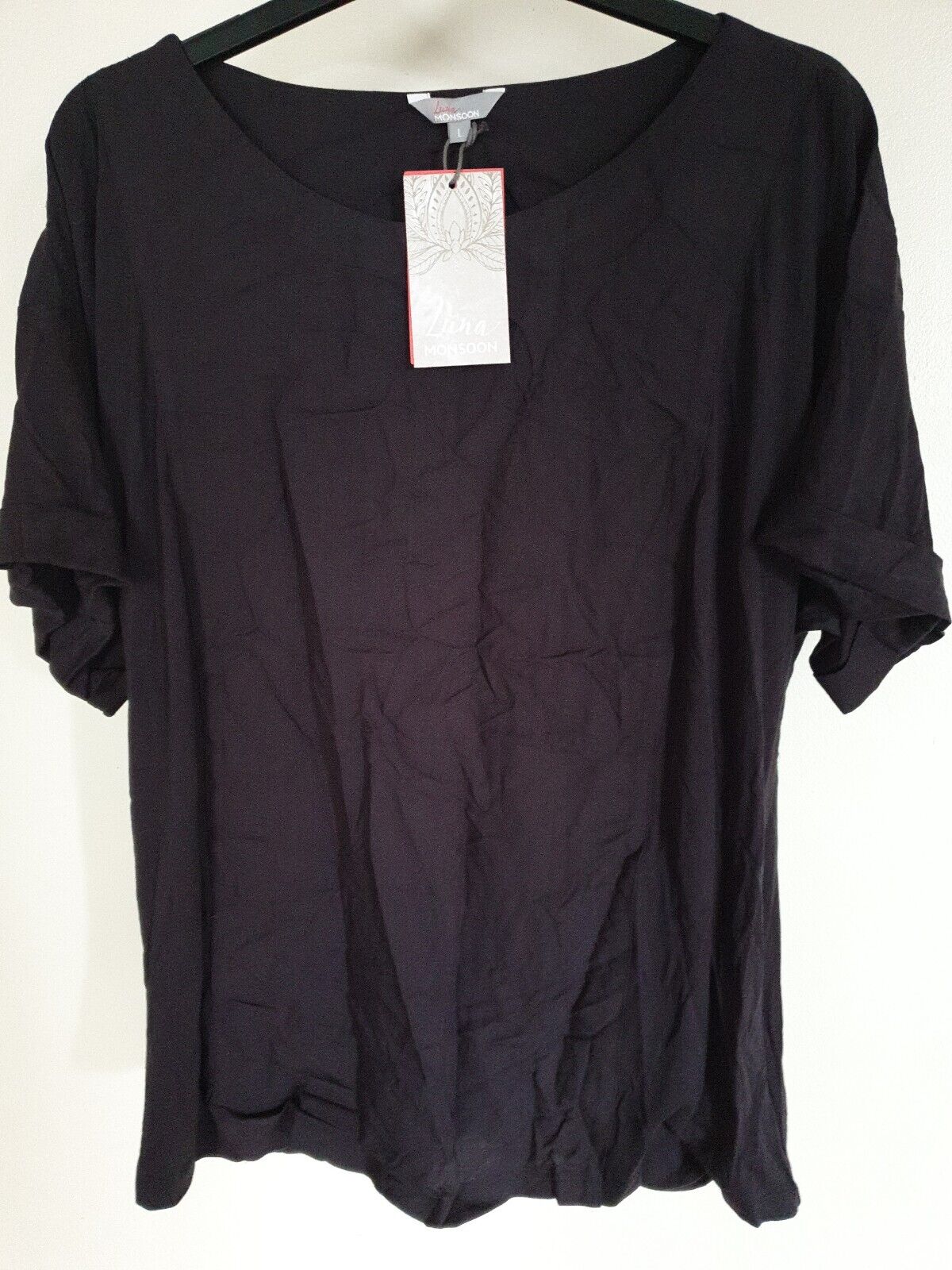Monsoon Luna Tshirt Size L Grey Ref R6
