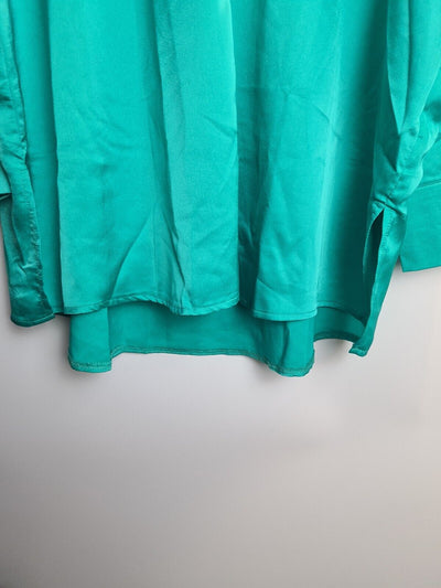 Missguided Emerald Extreme Oversized Shirt UK Size 10**** V387