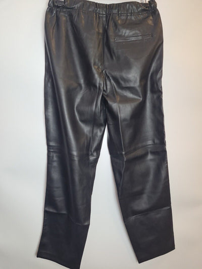 Mango Faux Leather Black Trousers Size 8 **** V167