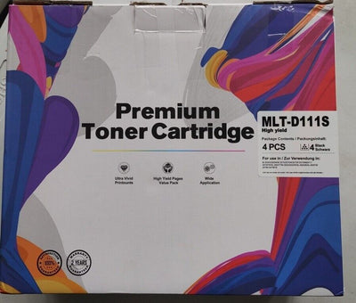 Compatible Samsung MLT-D111S Black Toner Cartridge X4. Ref T2