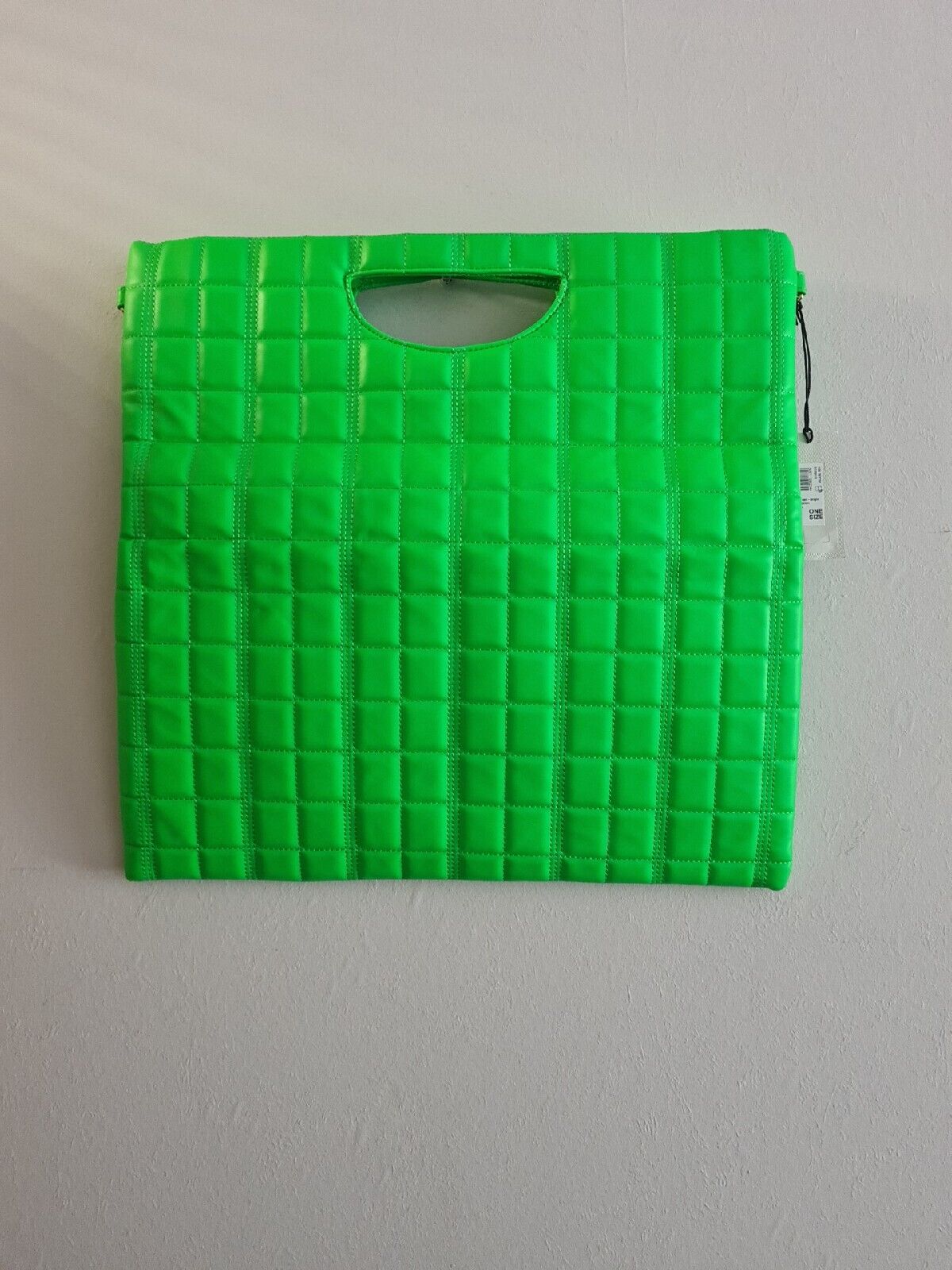 River Island Large Folded Quilted Clutch Bag - Green BNWT Ref****V500