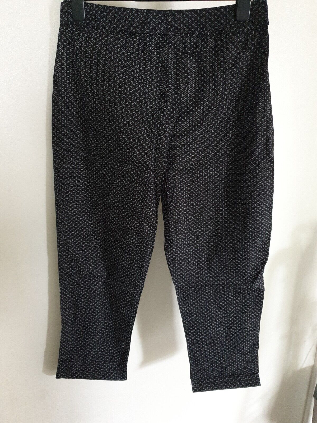 Giorgio Di Mare Womens Black pure cotton Pants Black crop Size 42/XL Ref Y18