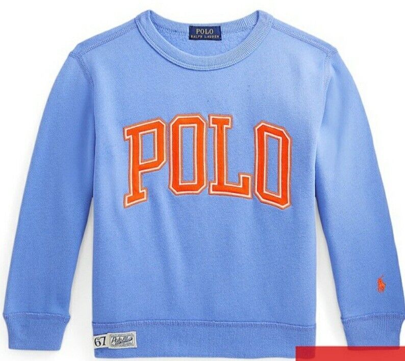 Boys Polo Logo Sweatshirt Blue Size 2yrs****Ref V375