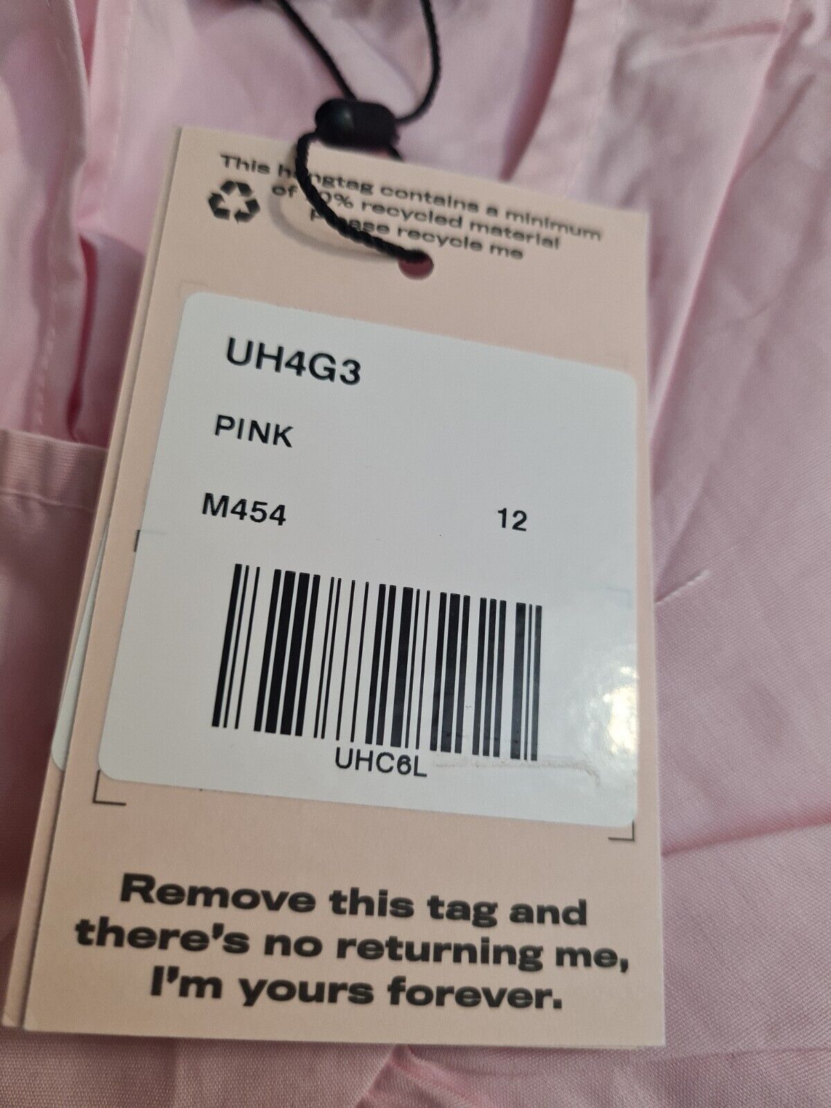 Missguided Frill Smock Pink Dress. UK Size 12 ****Ref V129