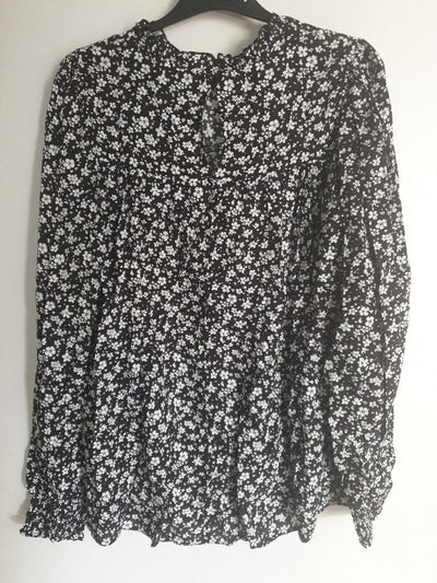 Mono Print Shirt Black/White Uk8****Ref V539