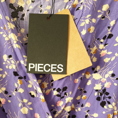 Pieces Purple Floral Print Dress Size 46****Ref V509
