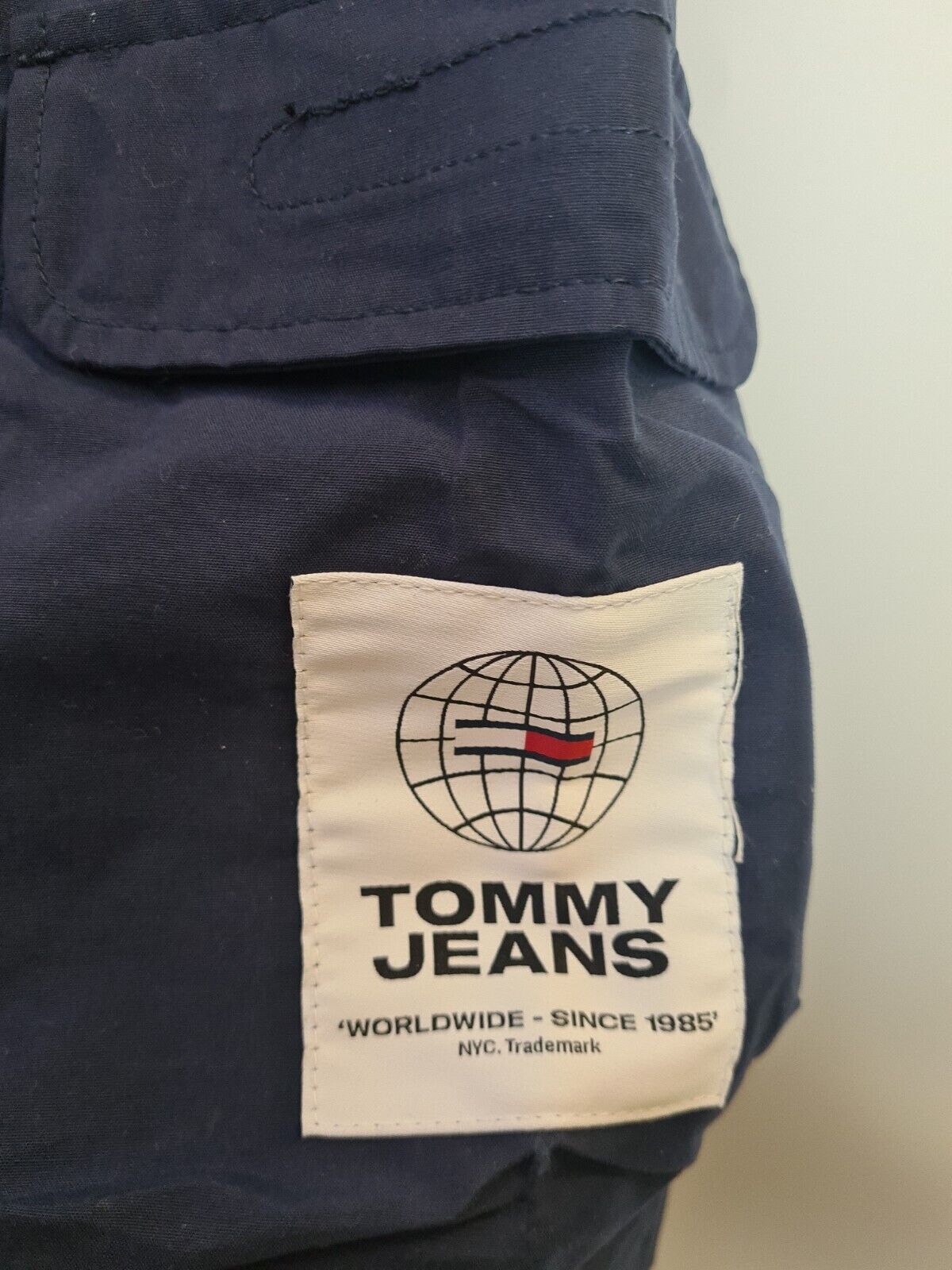 Tommy Jeans Belted Cargo Navy Shorts Size XSmall **** V91