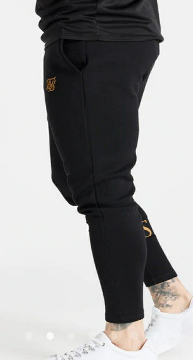 Siksilk Dynamic Track Pants Black/Gold UkS****Ref V555