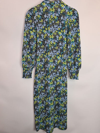 River Island Womens Green Floral Tie Front Midi Dress Size UK 6 **** V52