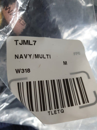 Knitted Multi Stripe Jumper Navy/Multi UkM****Ref V540