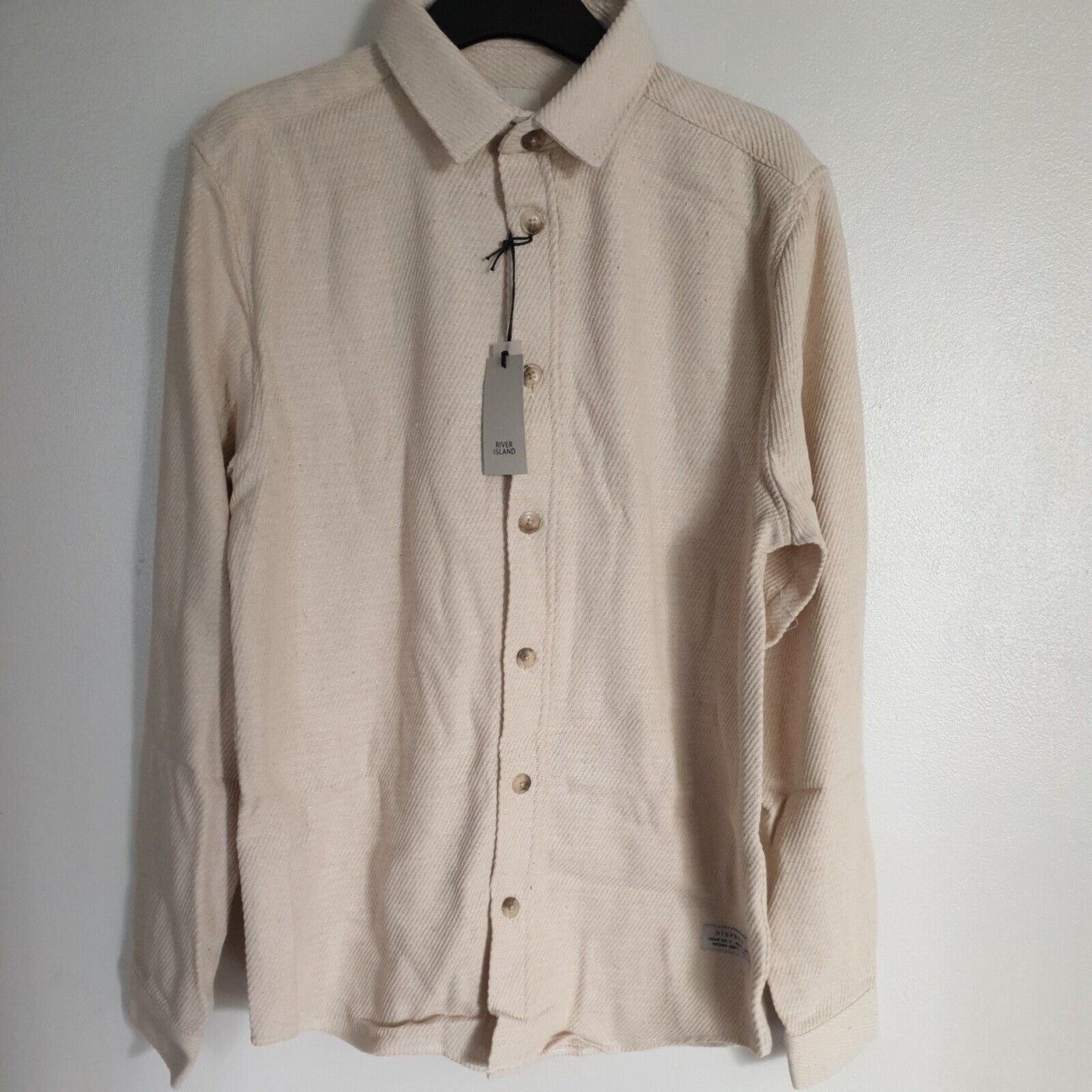 River Island Shirt Ecru Cream Size S****Ref V40