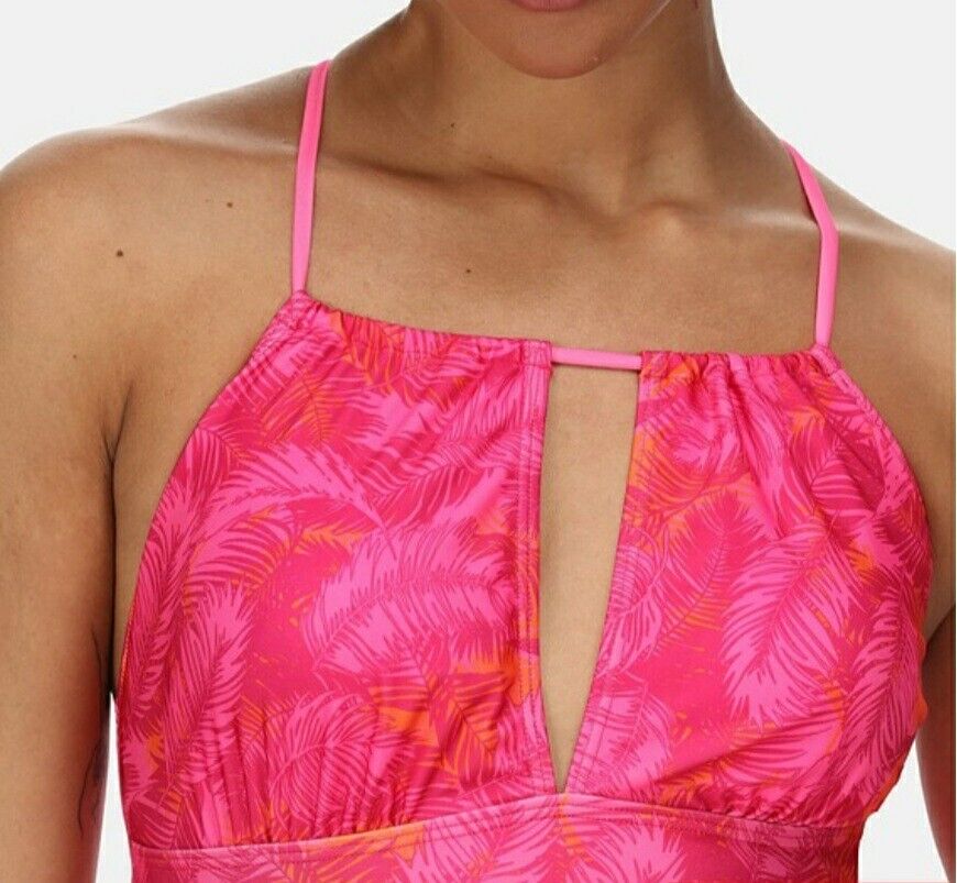 Regatta Halliday Costume Pink Print Uk16****Ref V438