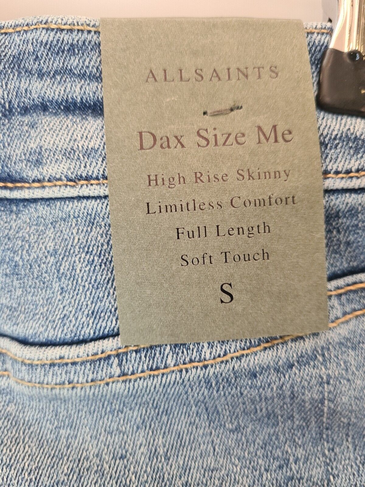 AllSaints Dax Size Me Blue Jeans Size Small **** V31