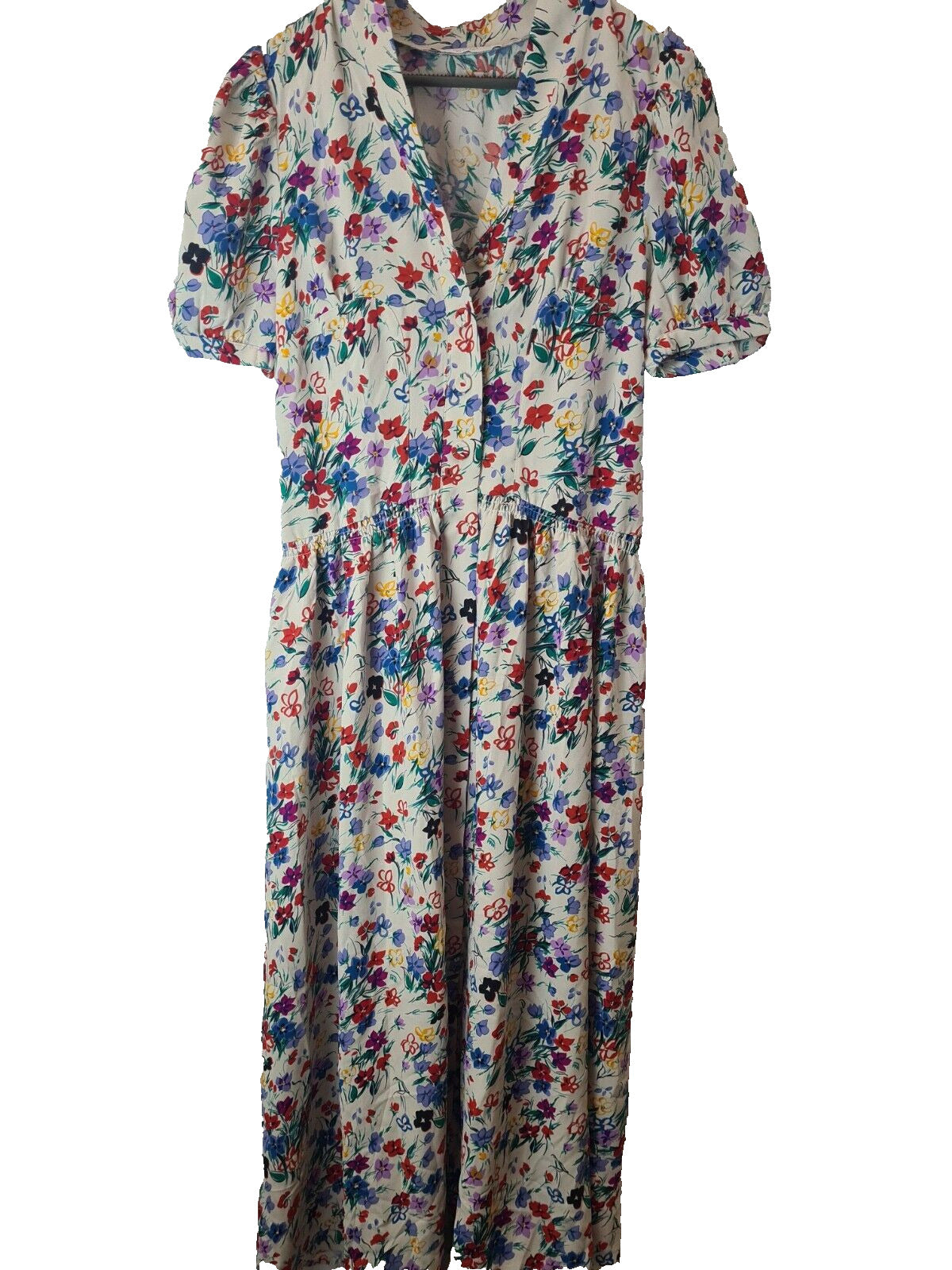 Michelle Keegan Button Up Floral Printed Maxi Dress UK 6