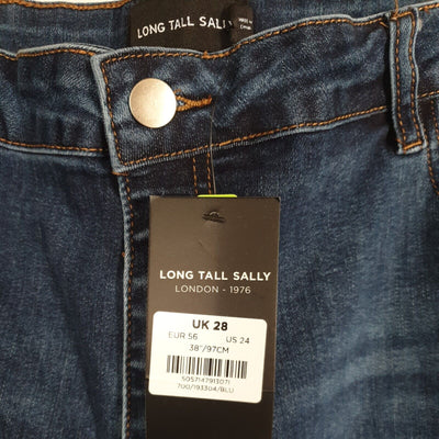 long tall sally London-1976 Blue Jeans Uk28 38"/97cm****Ref V24
