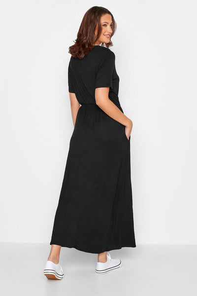 LTS Long Tall Sally Tall Black Pocket Midaxi Dress Size 14 *** V526