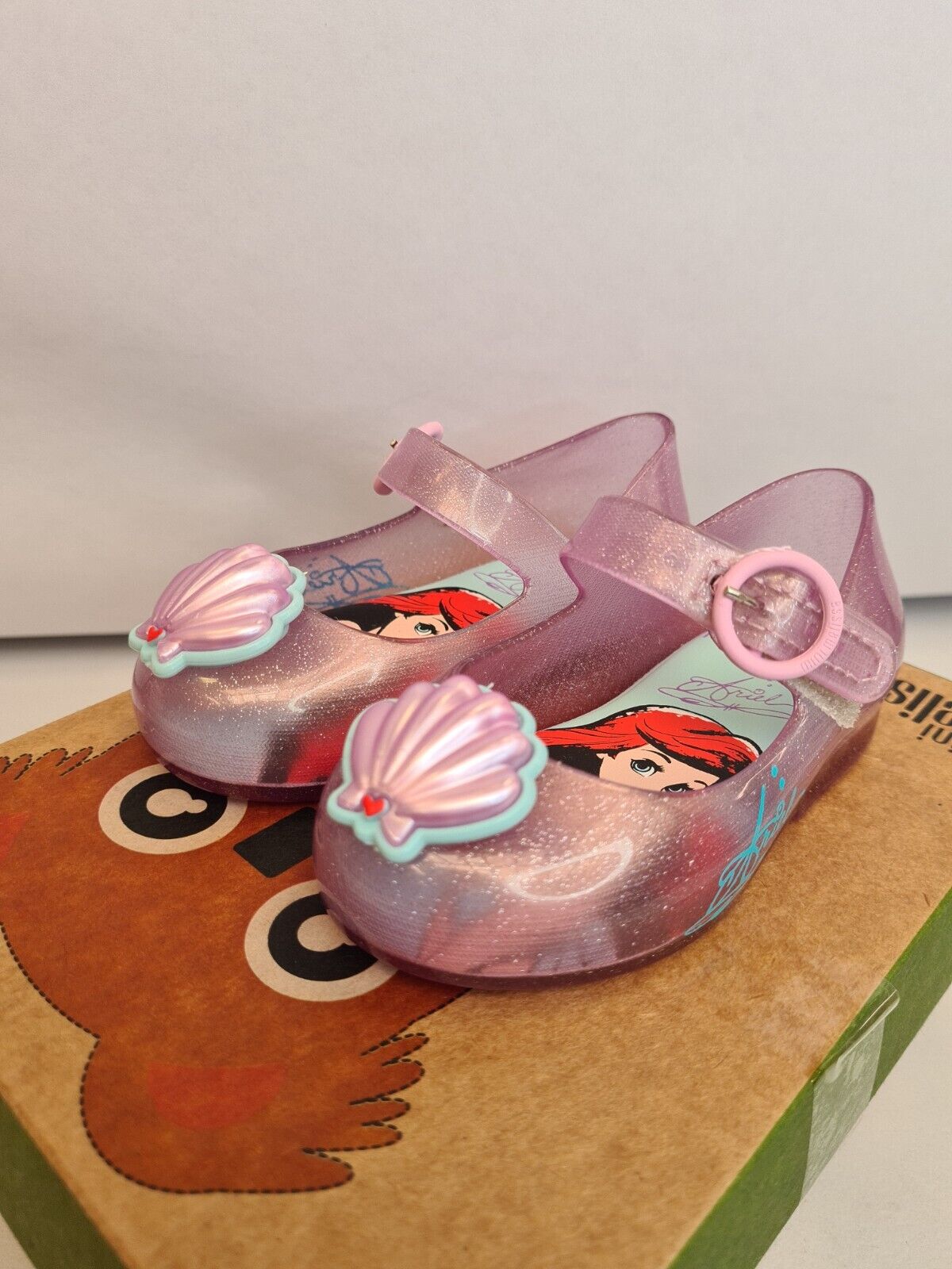 Mini Melissa Disney Ariel Sweet Love Toddler Shoes  Uk 4 **** VS2