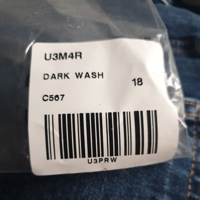 Blue dark wash denim jeans Uk18****Ref V102