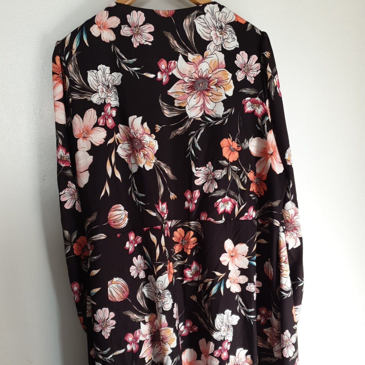 River Island 20s Love Floral Print Wrap Dress Uk24****Ref V278