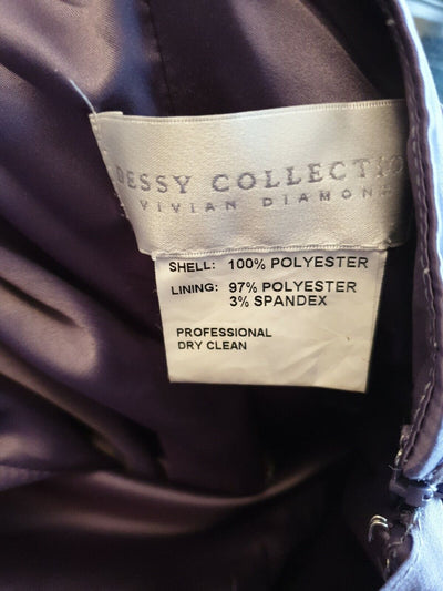 Dessy Collection Dress Purple Long Size10 Ref K10