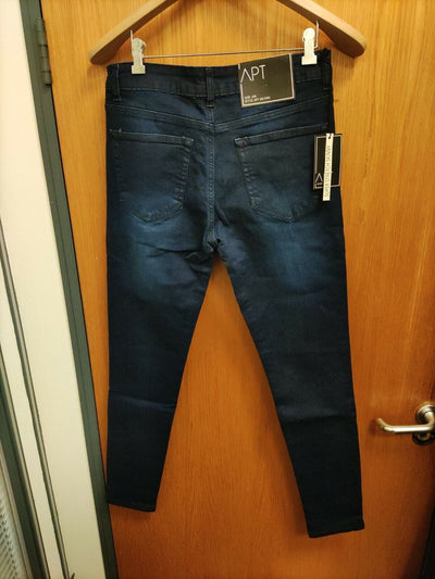 APT Jeans. Men's Size 32R. Blue. Super Stretch Skinny. Ref Hv17