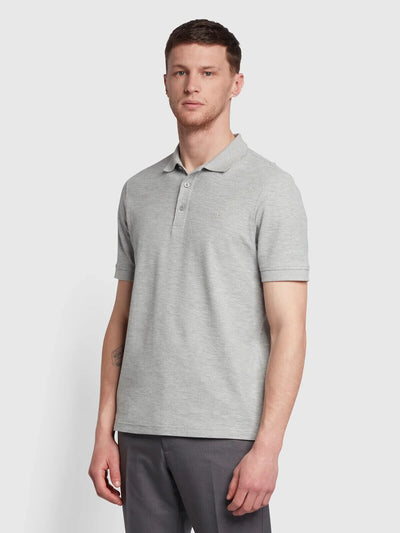 Farah Cove Short Sleeve Polo Shirt - Grey Marl. UK 5XL **** Ref V532