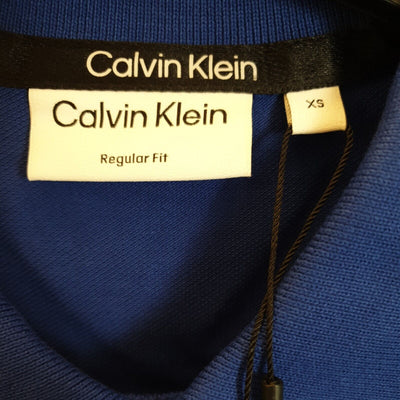 Calvin Klein Hybrid Logo Polo T-shirt Blue Size XS****Ref V273